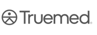 The Truemed logo features a stylized person within a circle, symbolizing health and wellness, accompanied by the brand name "Truemed" in a modern font.
