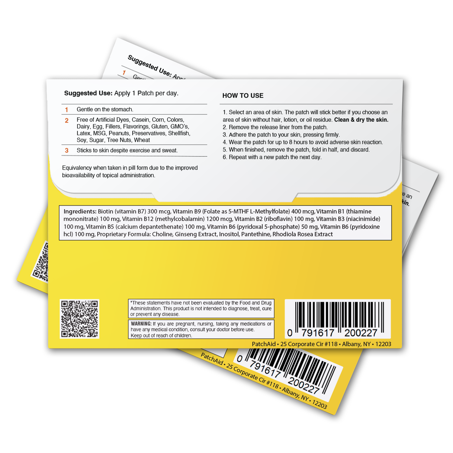 Gastric Bypass Surgery Vitamin Patch Pack