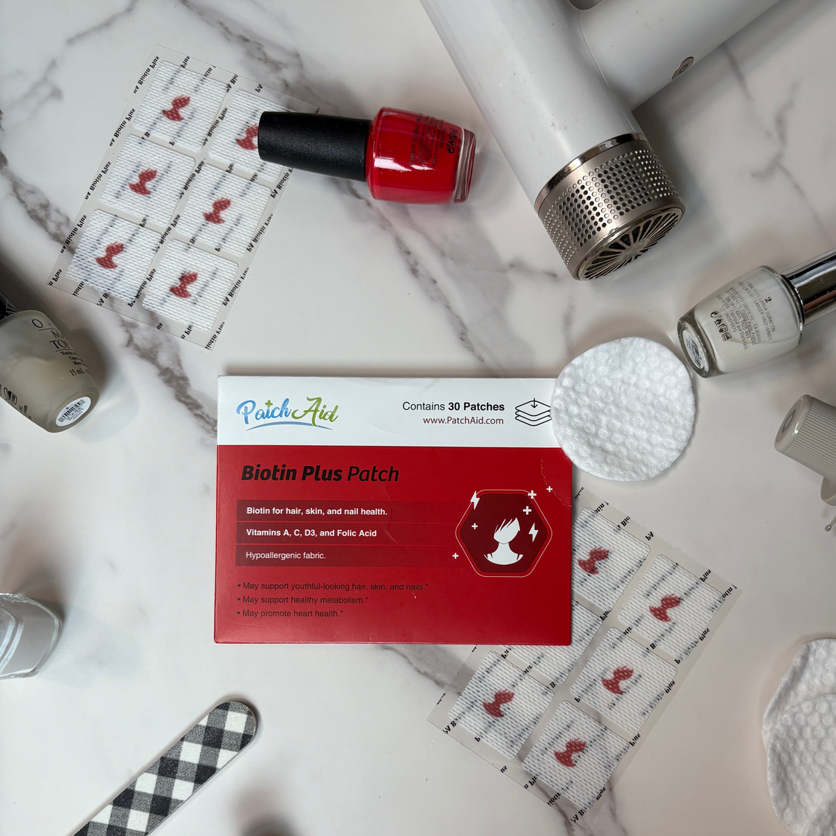 Biotin Plus Vitamin Patch for Hair, Skin, and Nails