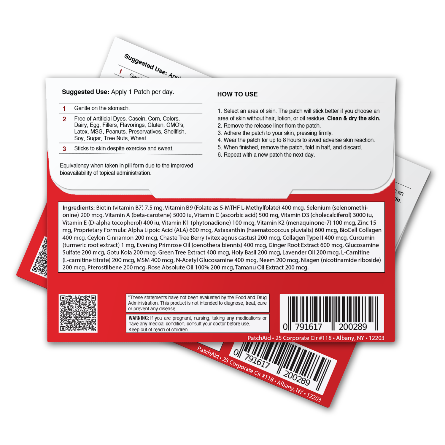 Biotin Plus Vitamin Patch for Hair, Skin, and Nails