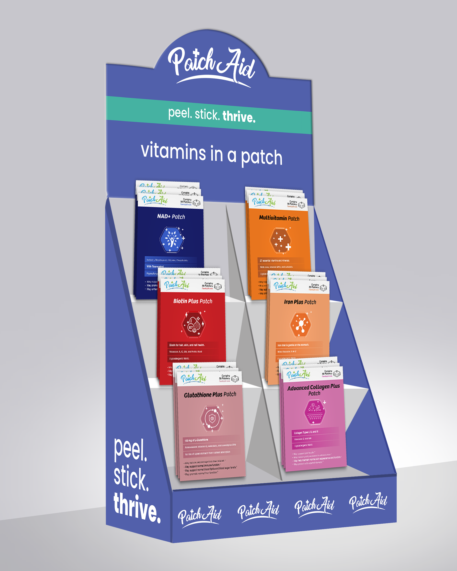PatchAid Vertical Display Carton (Smaller)