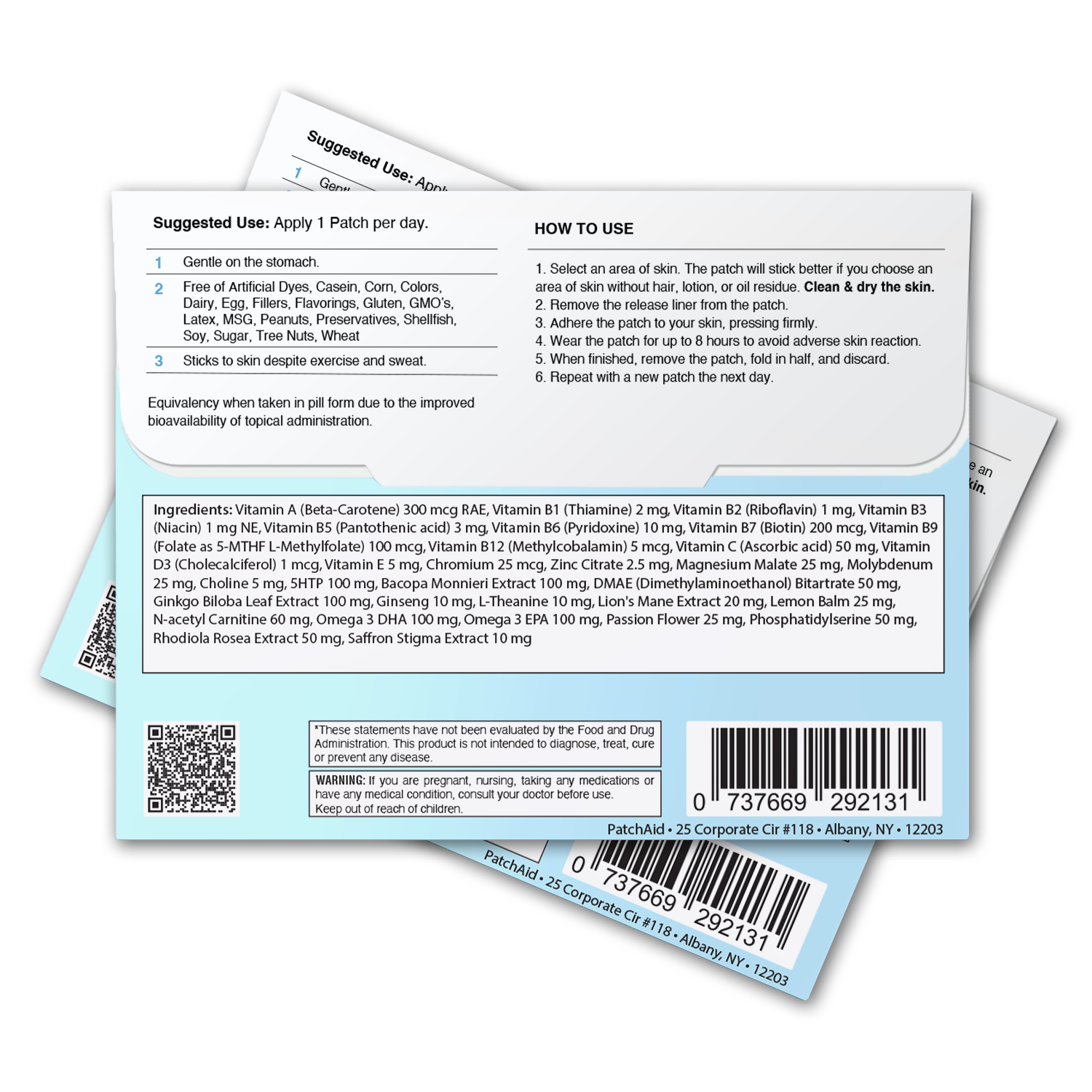 Focus and Clarity Vitamin Patch