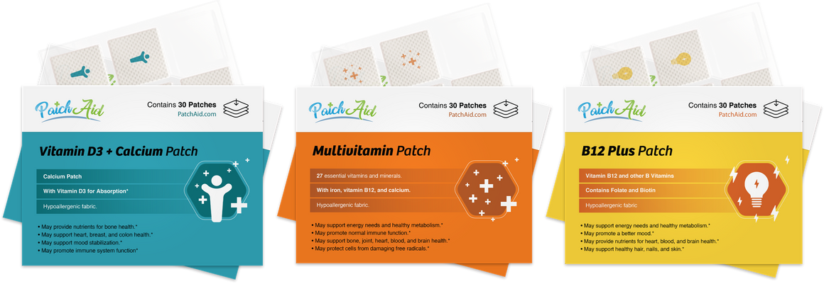 Gastric Band Surgery Vitamin Patch Packs by PatchAid