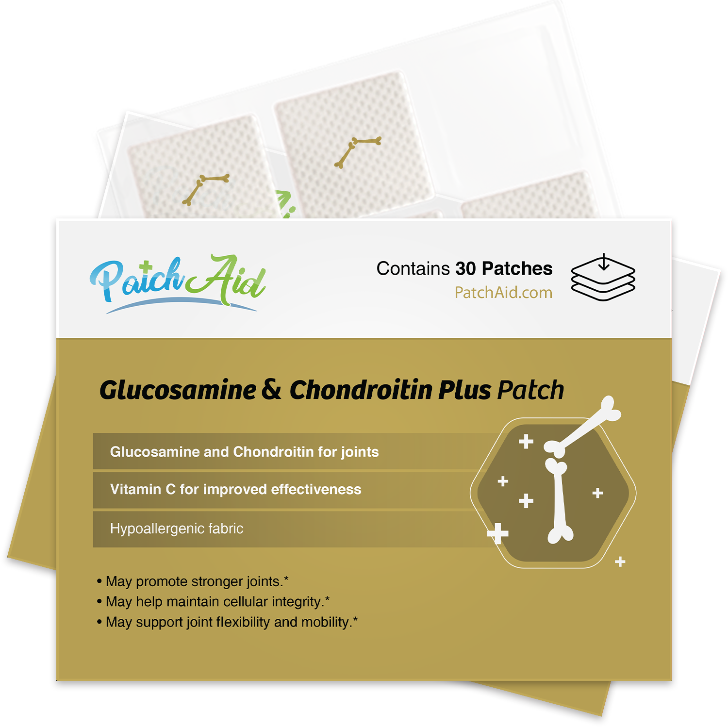 Glucosamine and Chondroitin Topical Plus Vitamin Patch