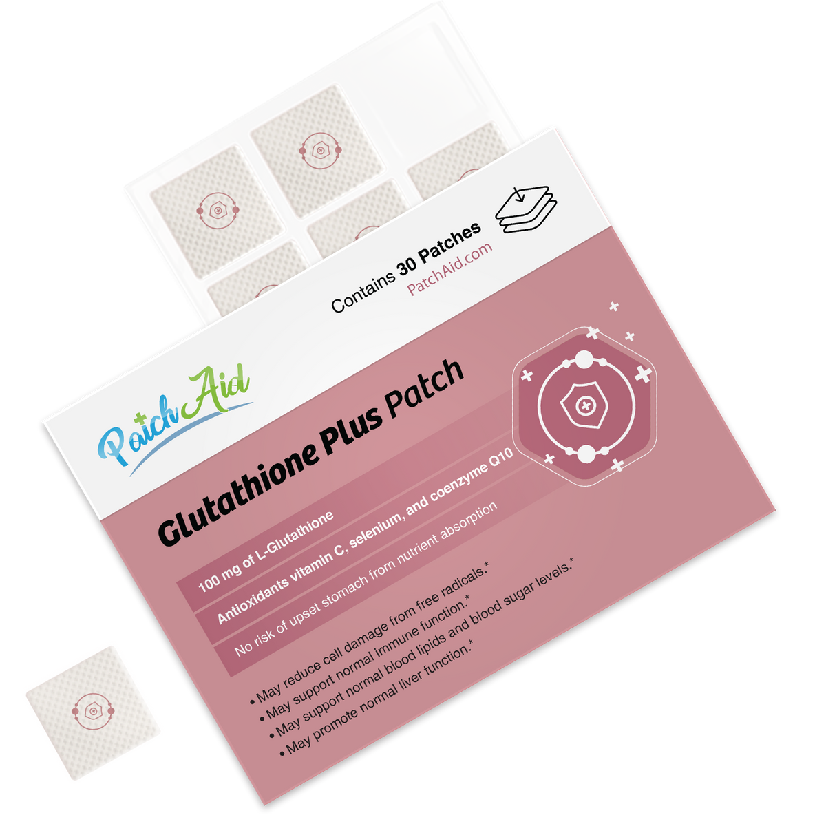 Glutathione Plus Patch by PatchAid - only $9.85 on PatchAid.com! Glutathione Plus Patch by PatchAid - only $9.85 on PatchAid.com!