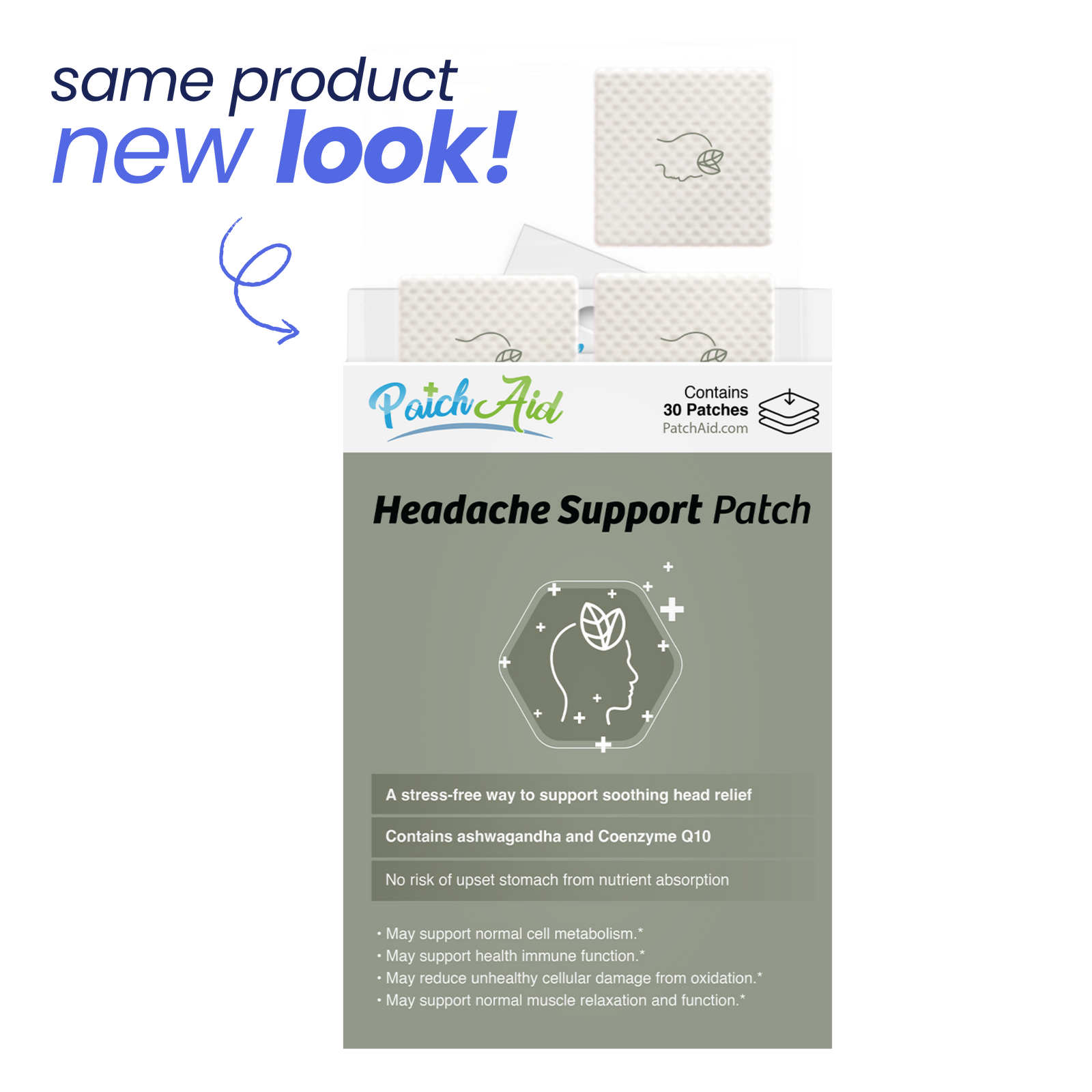Same product, new look - Headache Support Patch