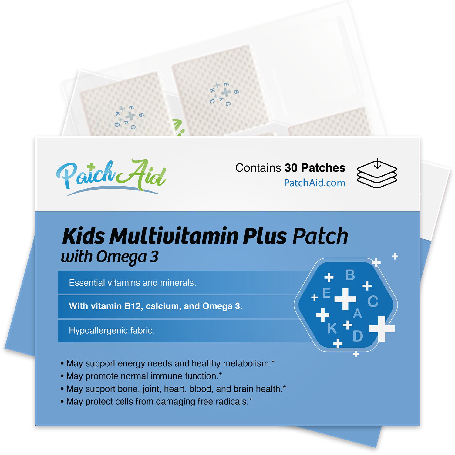 Kids Multivitamin Plus with Omega-3 Topical Patch