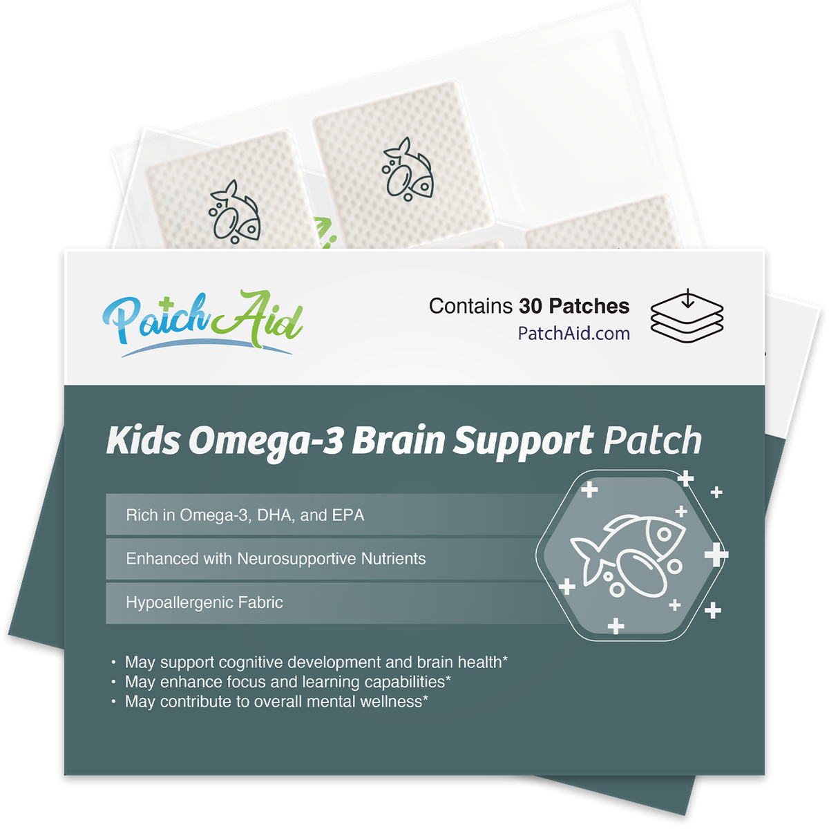 Omega Program Oatch Kids Omega-3 Brain Support Patch