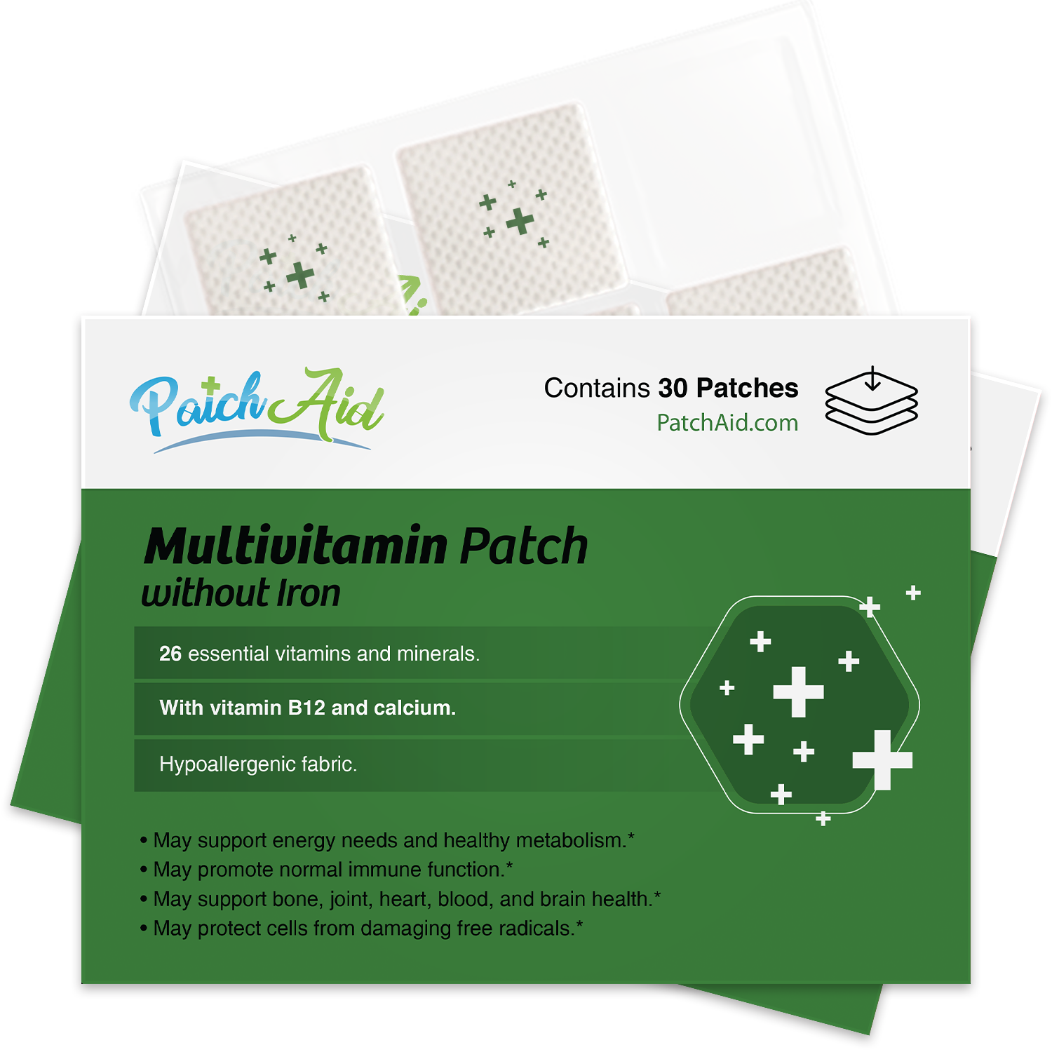 MultiVitamin Plus Topical Patch without Iron