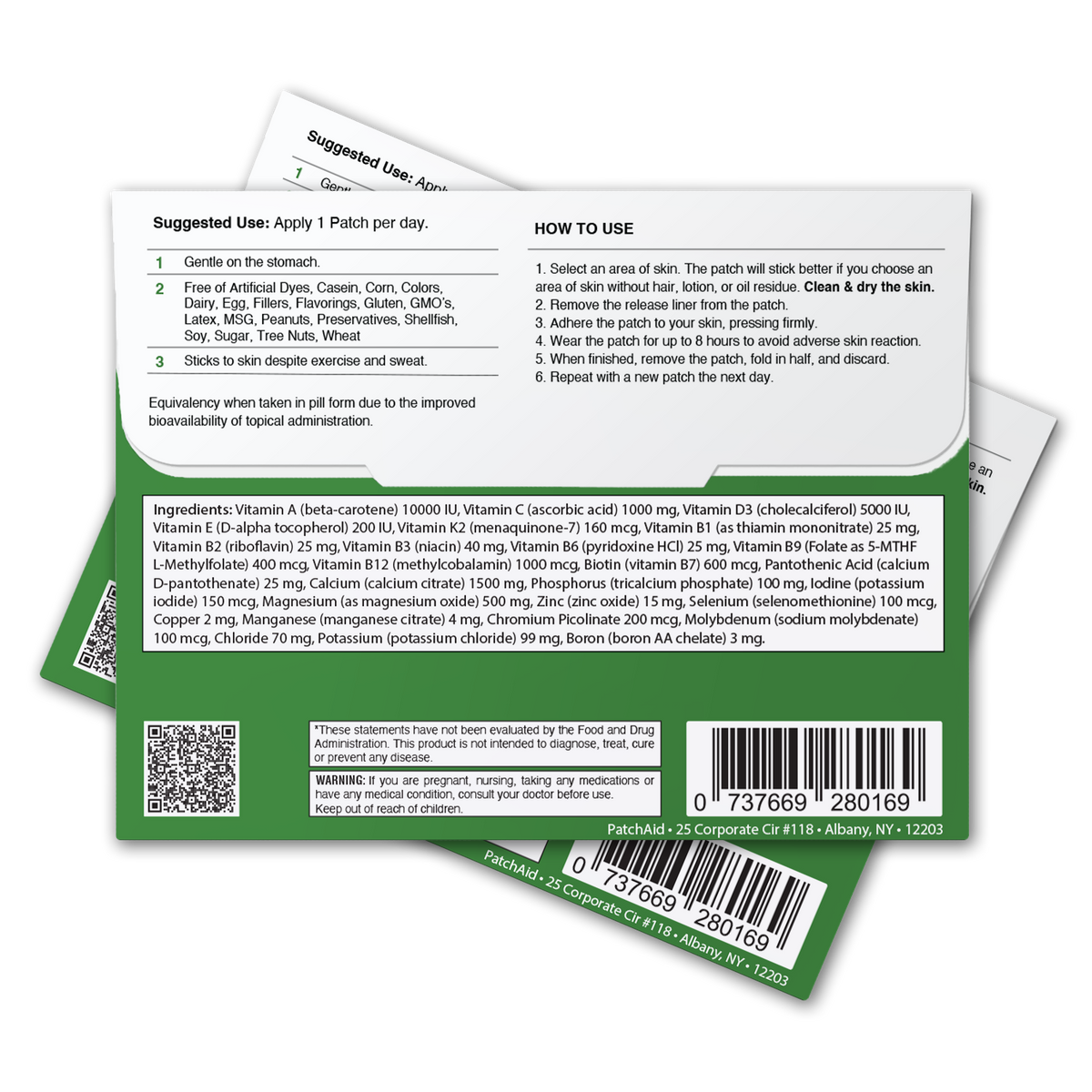 MultiVitamin Plus Topical Patch without Iron