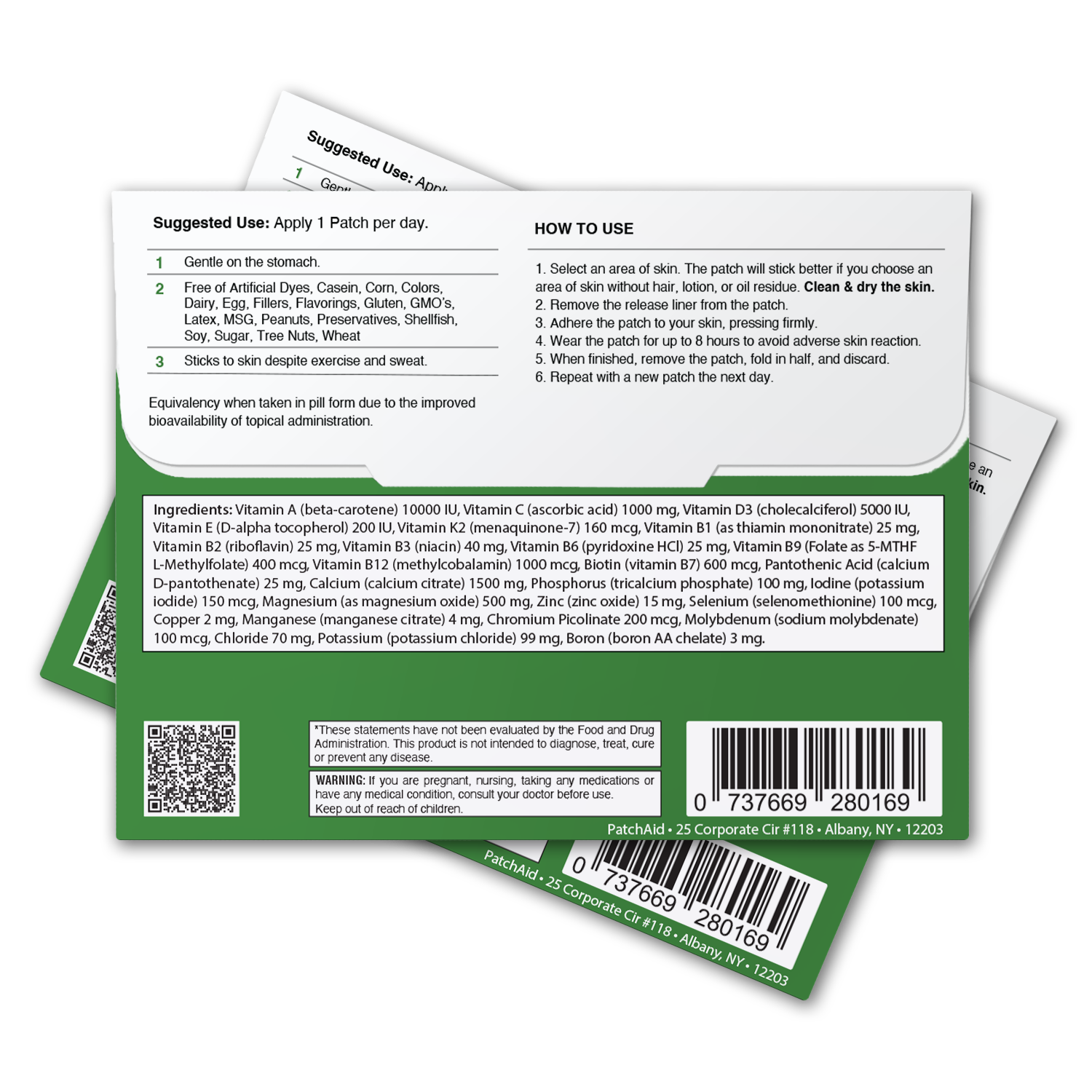 MultiVitamin Plus Topical Patch without Iron