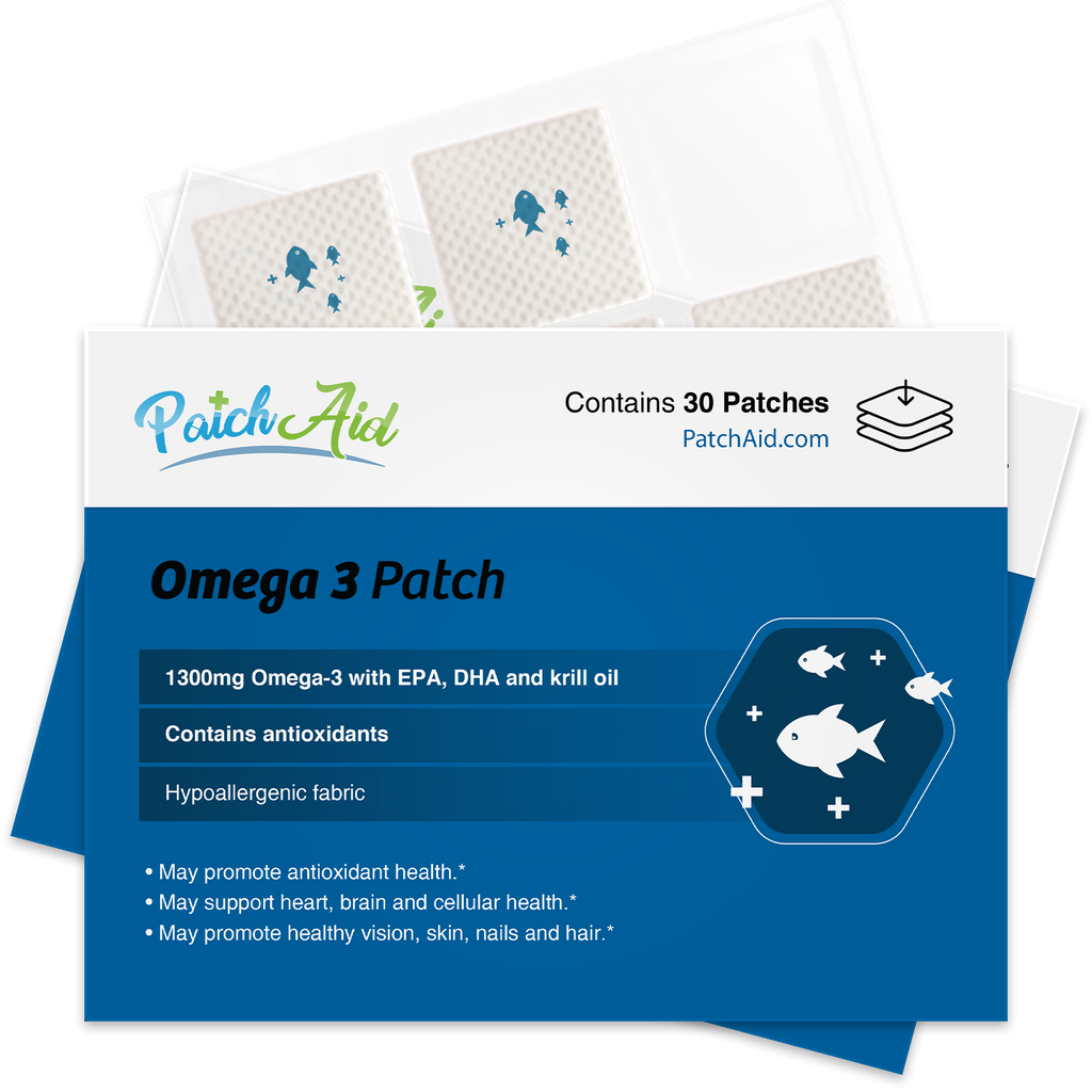 Omega-3 Vitamin Patch by PatchAid - only $9.85 on PatchAid.com! Omega-3 Vitamin Patch by PatchAid - only $9.85 on PatchAid.com!