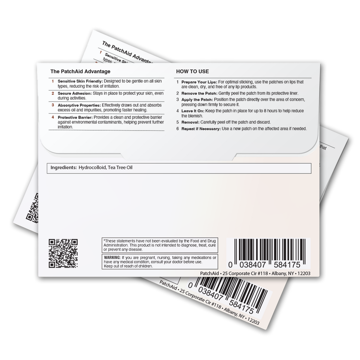 Lip Care Patch – 48 Hydrocolloid Patches with Tea Tree Oil