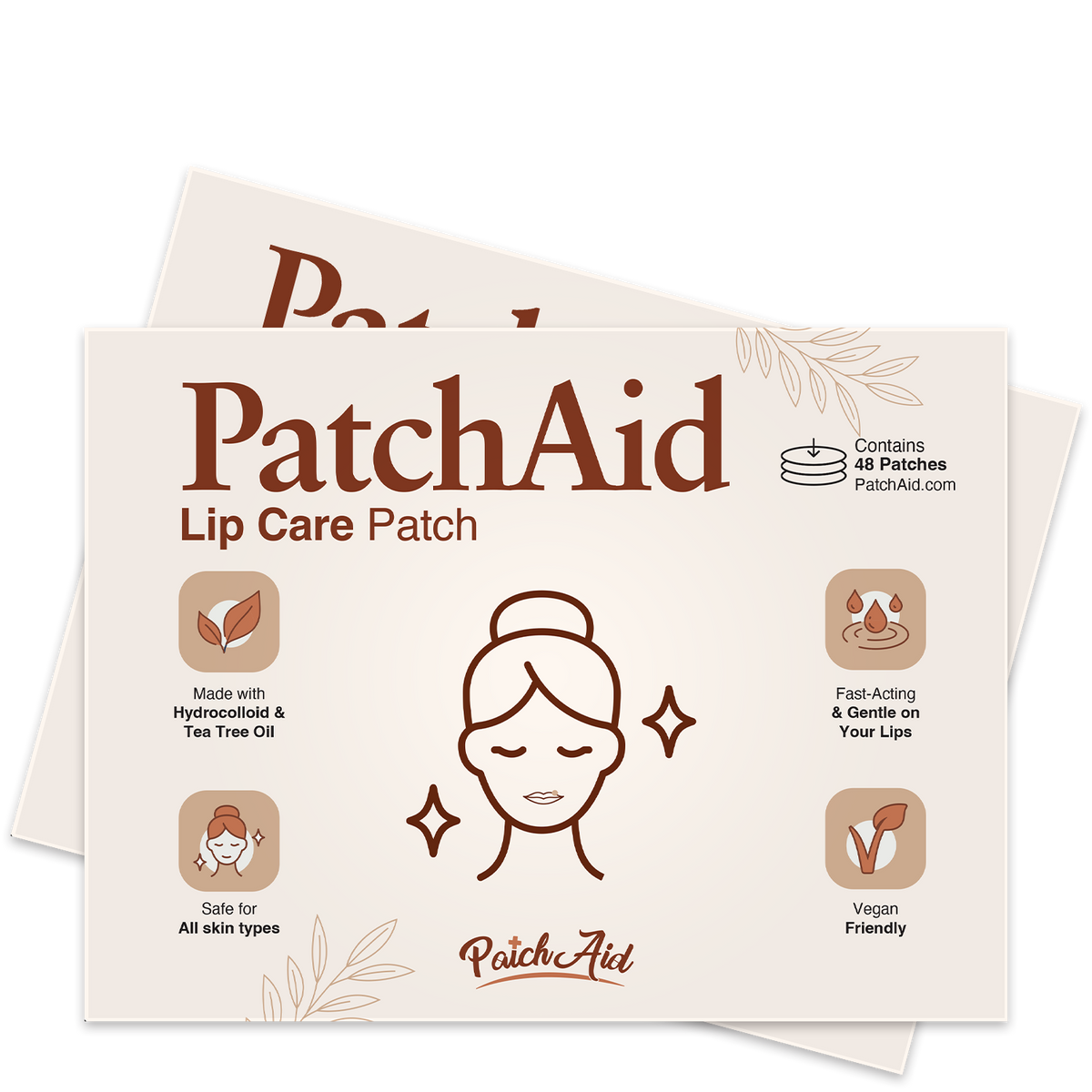 Lip Care Patch – 48 Hydrocolloid Patches with Tea Tree Oil
