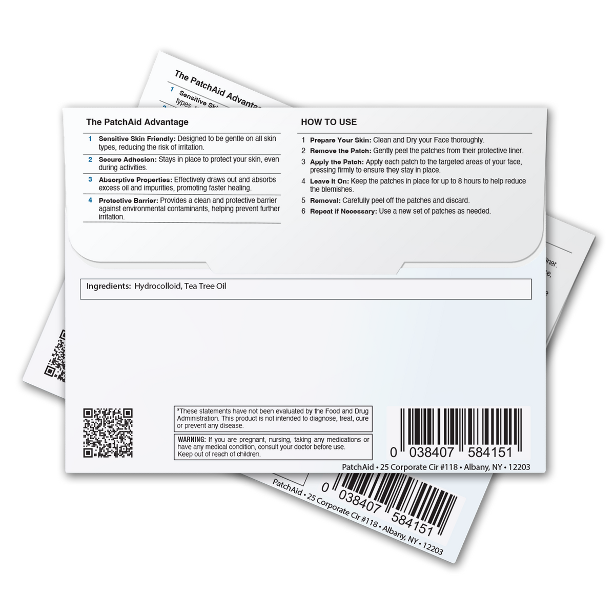 Pimple Patch Full Face – 15 Hydrocolloid Patches for Chin, Cheeks, Nose and Forehead