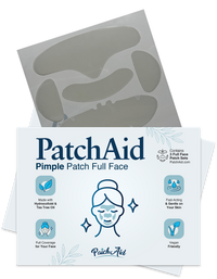 Pimple Patch Full Face – 15 Hydrocolloid Patches for Chin, Cheeks, Nose and Forehead