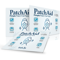 Pimple Patch Full Face – 15 Hydrocolloid Patches for Chin, Cheeks, Nose and Forehead