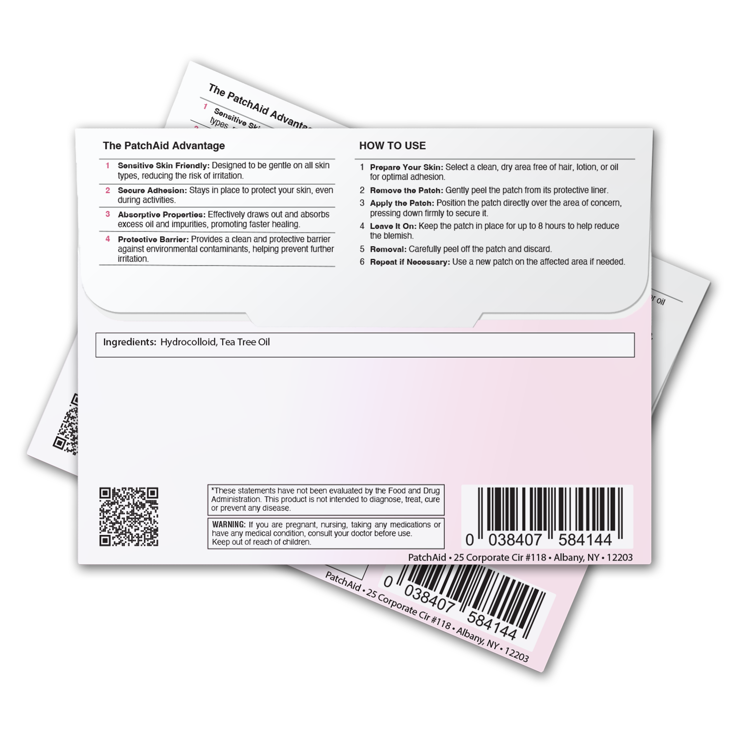 Pimple Patch Hearts – 72 Hydrocolloid Patches in 2 Heart Sizes with Tea Tree Oil