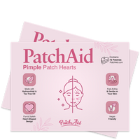 Pimple Patch Hearts – 72 Hydrocolloid Patches in 2 Heart Sizes with Tea Tree Oil