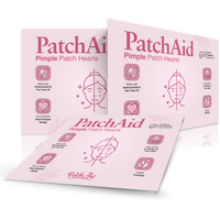 Pimple Patch Hearts – 72 Hydrocolloid Patches in 2 Heart Sizes with Tea Tree Oil