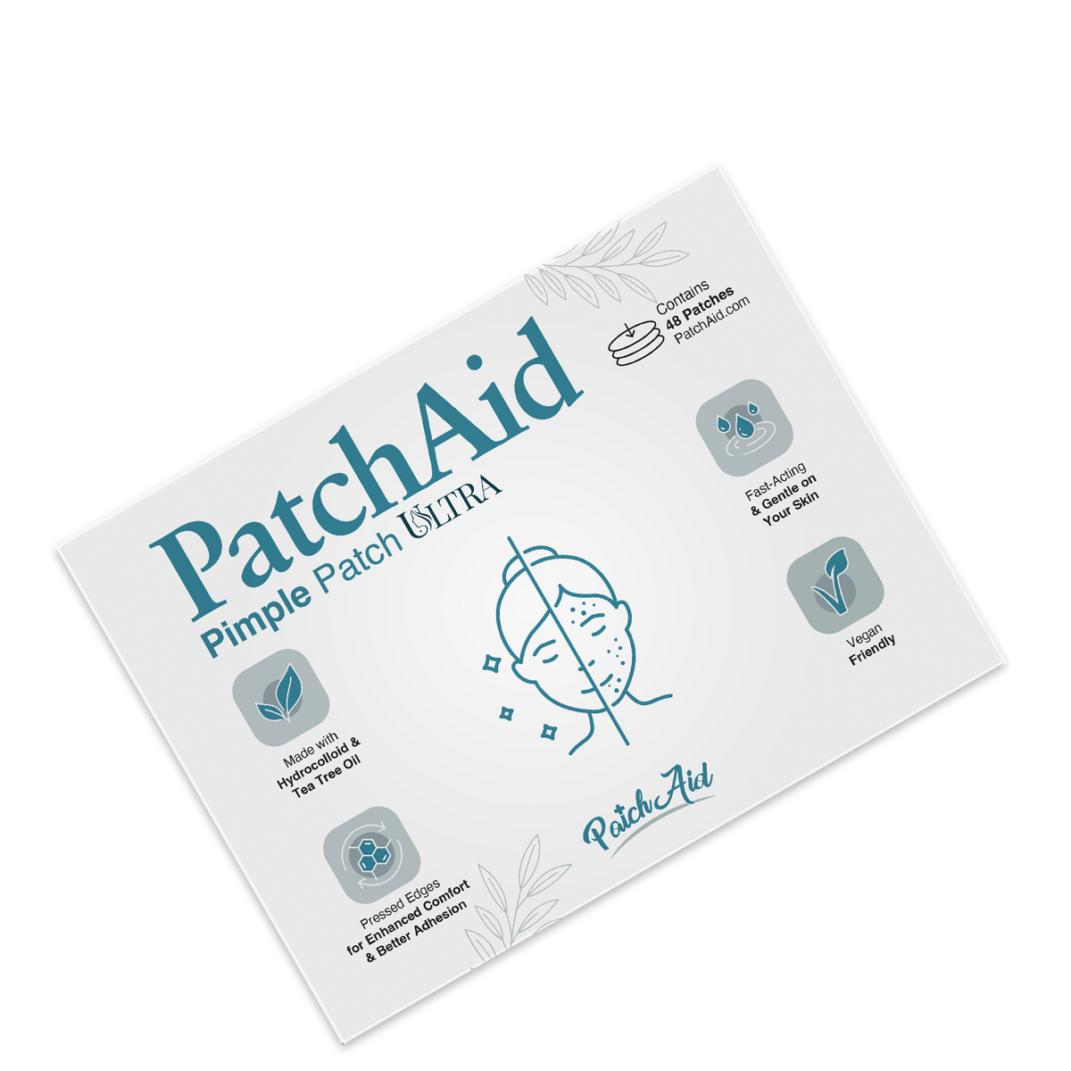 Pimple Patch Ultra – 48 Invisible Hydrocolloid Patches with Tapered Edges
