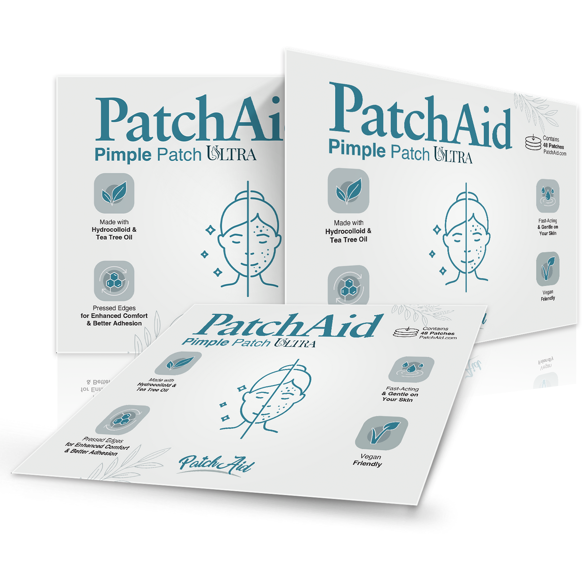 Pimple Patch Ultra – 48 Invisible Hydrocolloid Patches with Tapered Edges