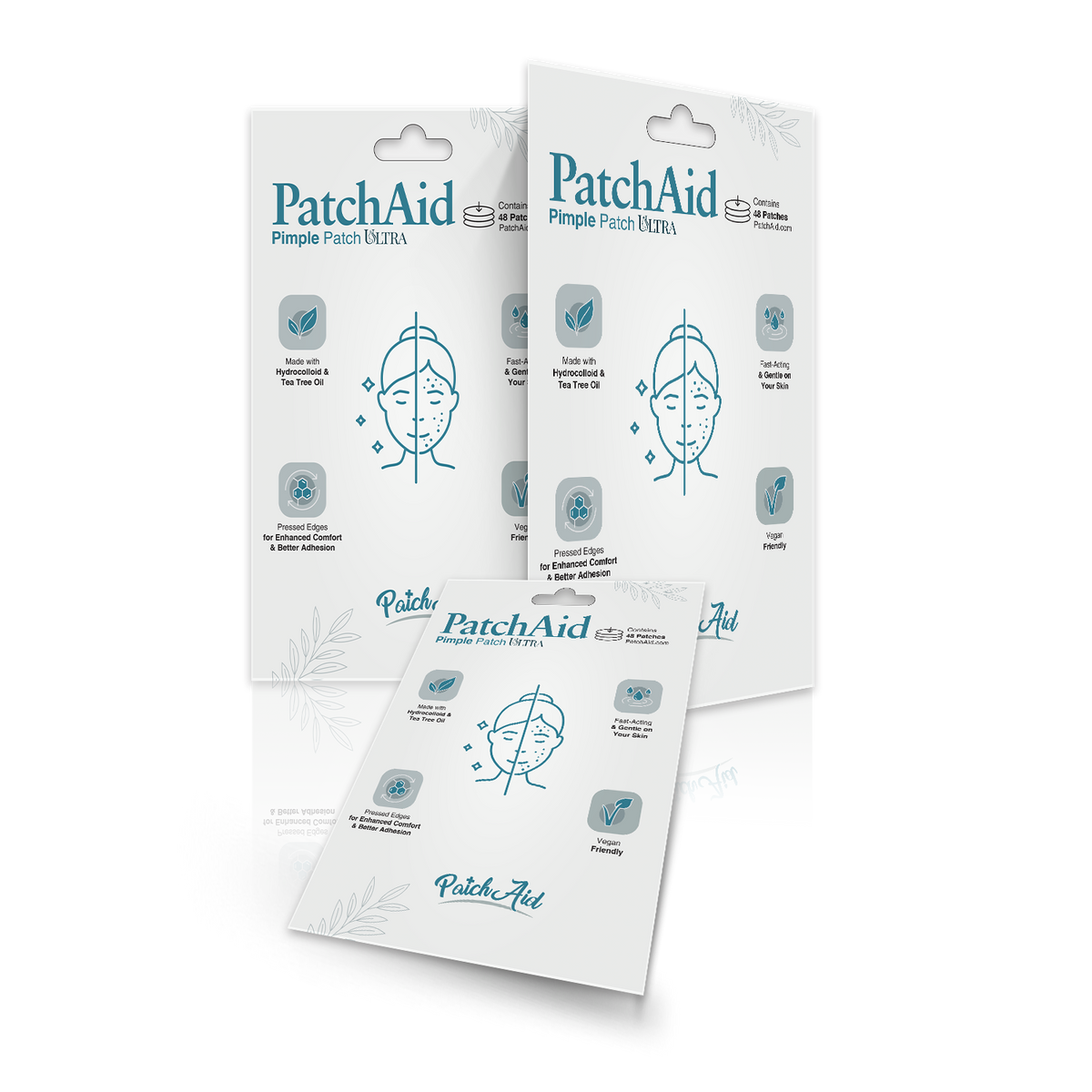 Pimple Patch Ultra – 48 Invisible Hydrocolloid Patches with Tapered Edges