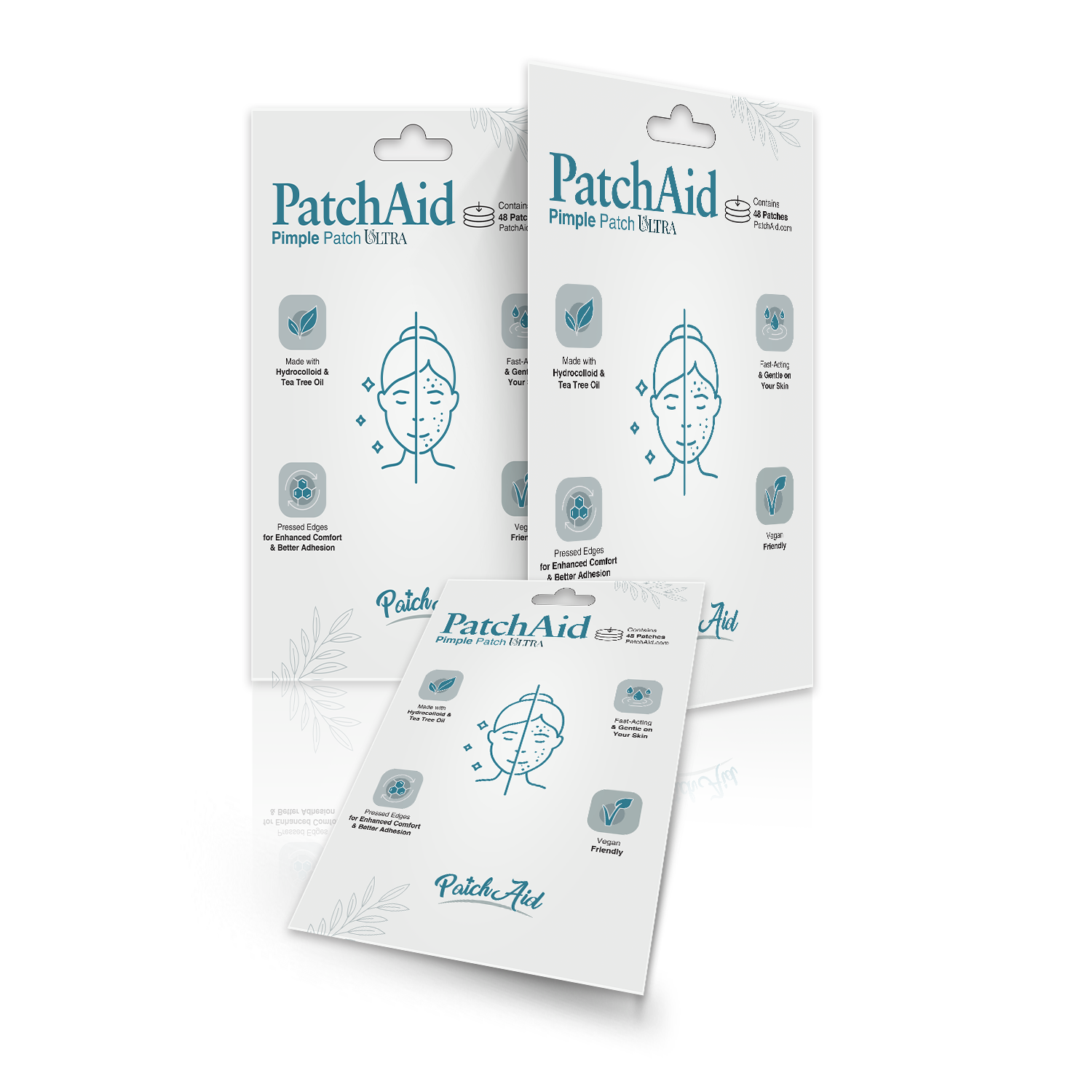 Pimple Patch Ultra – 48 Invisible Hydrocolloid Patches with Tapered Edges