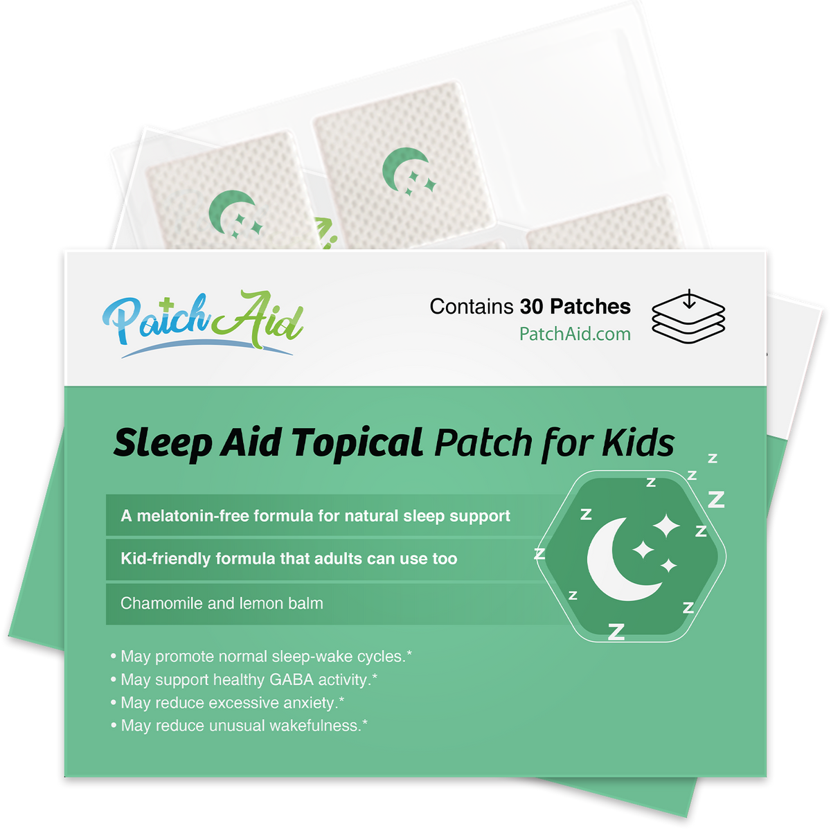 Sleep Aid Topical Patch for Kids (Melatonin-Free)