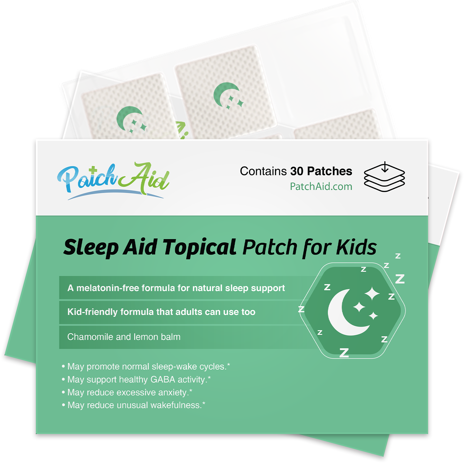 Sleep Aid Topical Patch for Kids (Melatonin-Free)