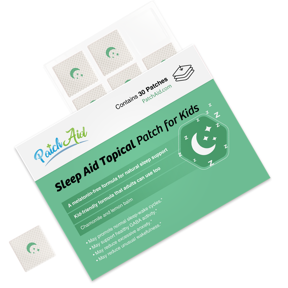 Sleep Aid Topical Patch for Kids (Melatonin-Free)
