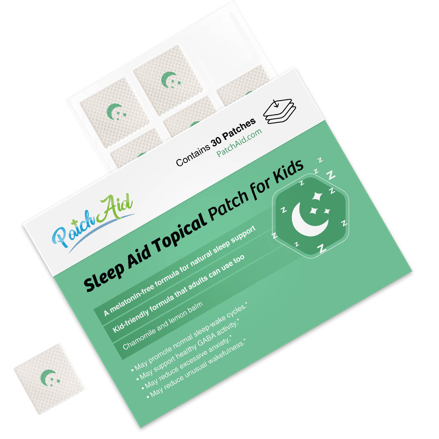 Sleep Aid Topical Patch for Kids (Melatonin-Free)