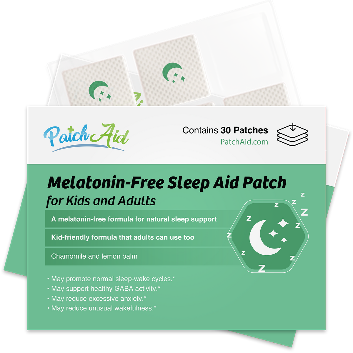 Melatonin-Free Sleep Aid Topical Patch for Kids and Adults
