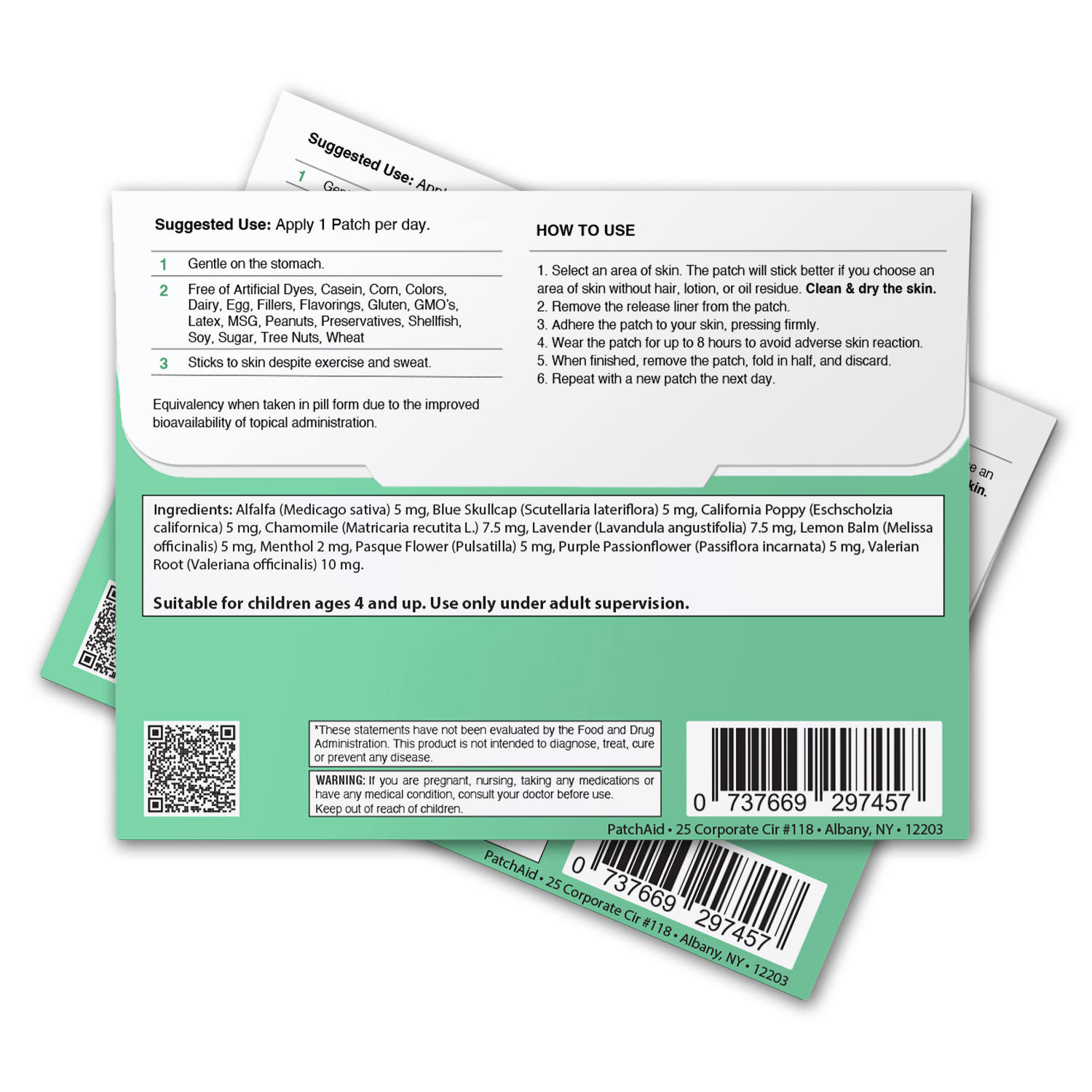 Melatonin-Free Sleep Aid Topical Patch for Kids and Adults