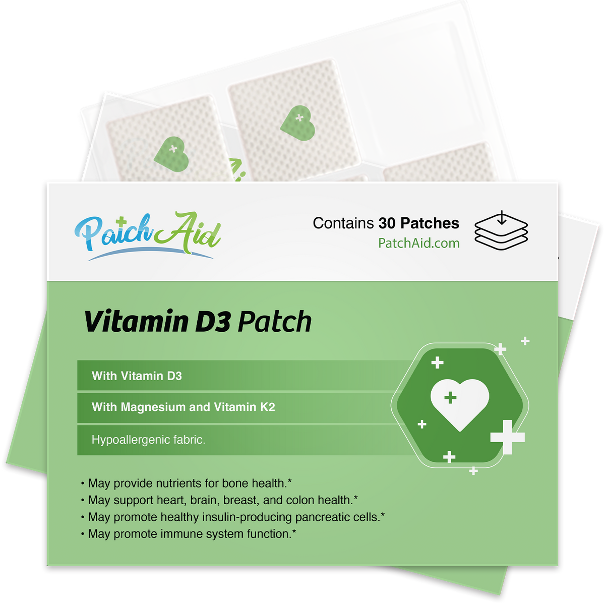 Vitamin D3 with K2 Vitamin Patch