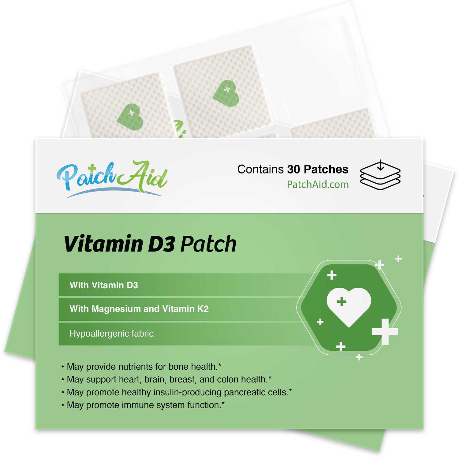 Vitamin D3 with K2 Vitamin Patch