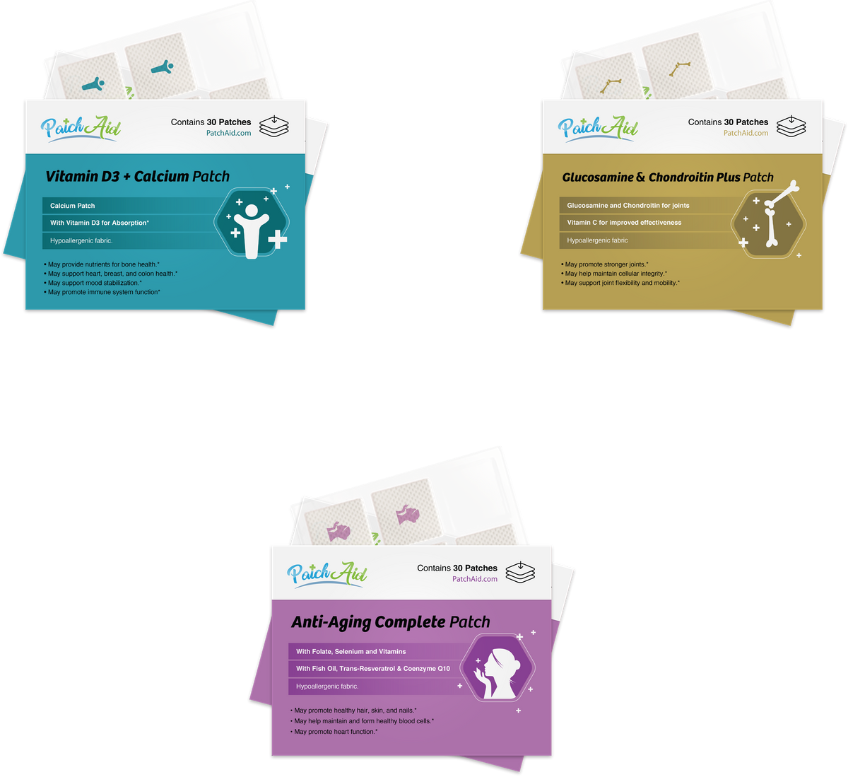 Bone and Joint Support Vitamin Patch Pack