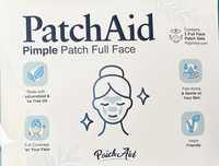 Pimple Patch Full Face – 15 Hydrocolloid Patches for Chin, Cheeks, Nose and Forehead