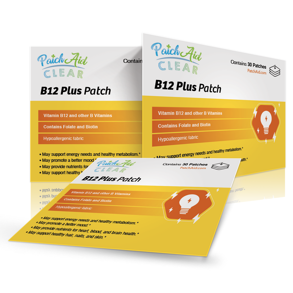 The Most Powerful Vitamin B12 Patch B12 Energy Plus by PatchAid