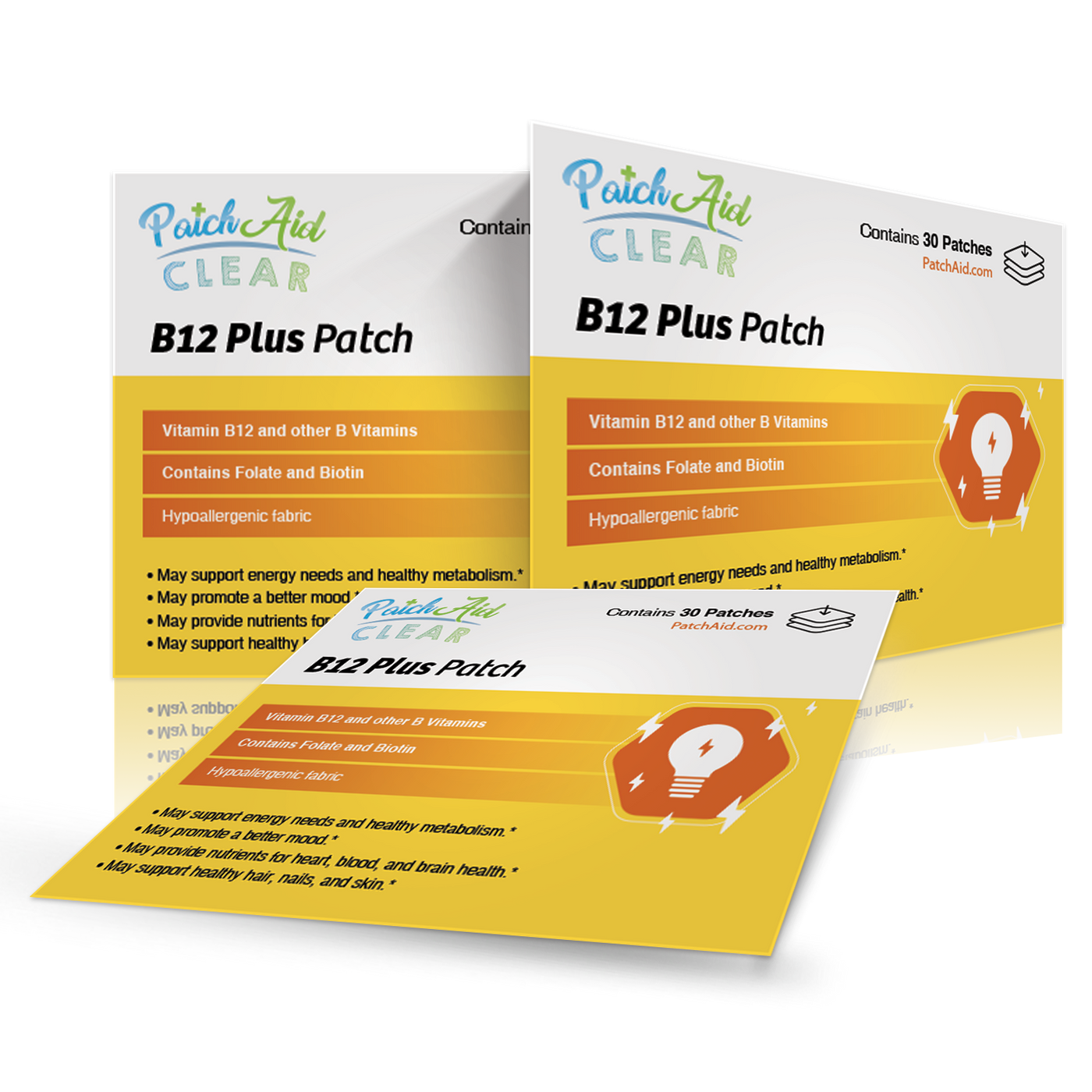 Patchaid B12 Energy Plus Vitamin Patch by PatchAid (30-Day Supply)