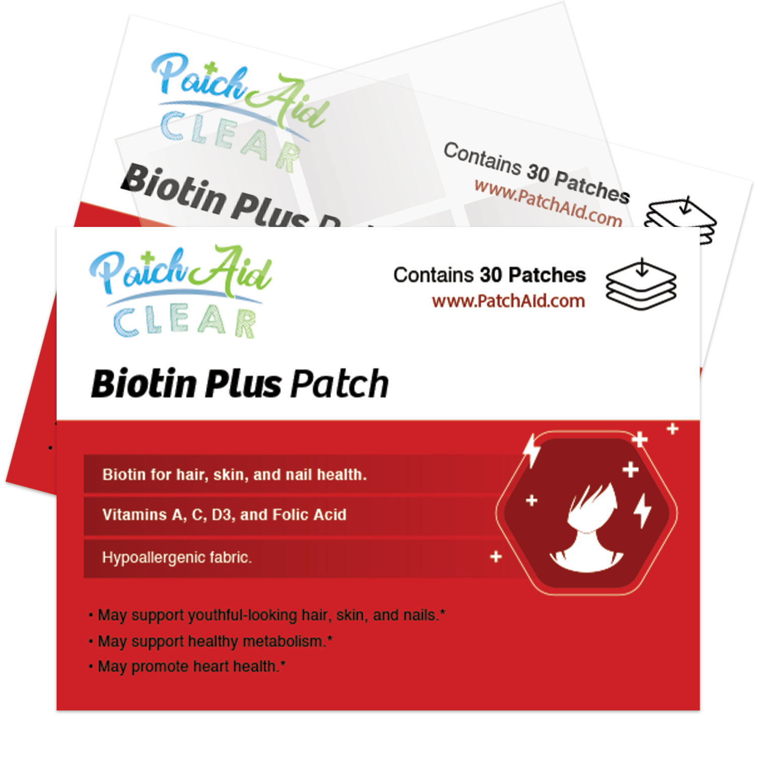 Biotin Plus Vitamin Patch for Hair, Skin, and Nails