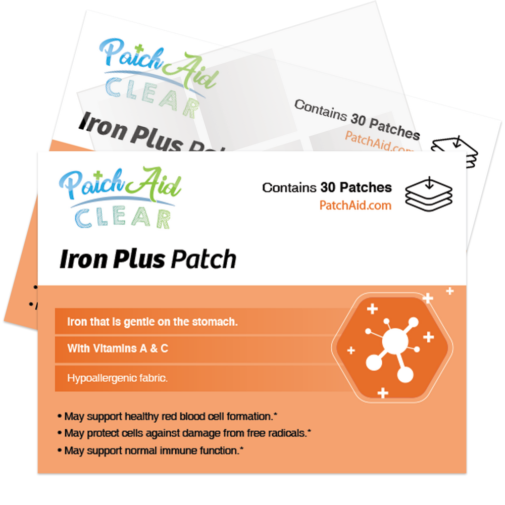 Iron Plus Vitamin Patch by PatchAid Powerful & Affordable Iron Patches