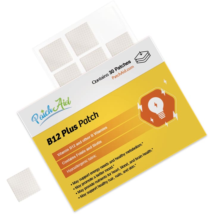 The Most Powerful Vitamin B12 Patch B12 Energy Plus by PatchAid