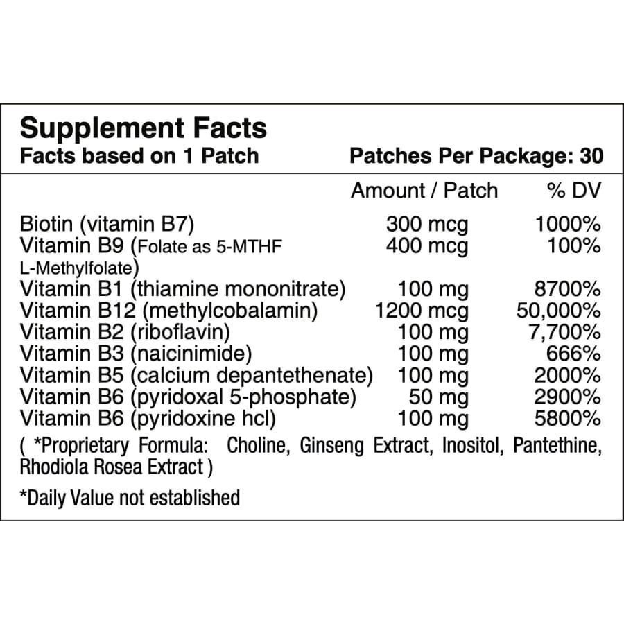 The Most Powerful Vitamin B12 Patch | B12 Energy Plus By PatchAid