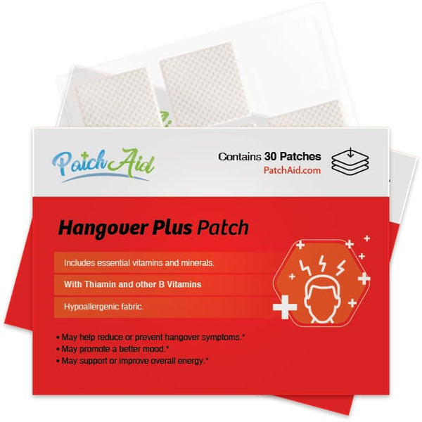 Party Patch Natural Hangover Defense Topical Pack of 50 With