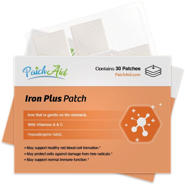 Iron Plus Vitamin Patch by PatchAid (3-Month Supply) 