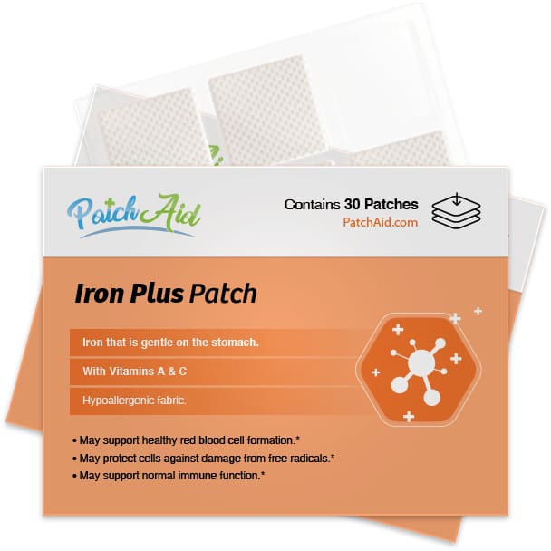Iron Plus Vitamin Patch by PatchAid, 30-Day Supply