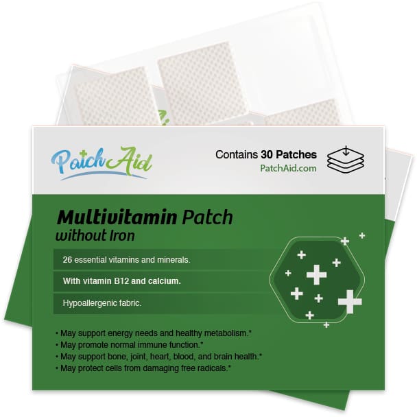 PatchAid Multivitamin Plus Topical Patch Without Iron - 30-Day Supply