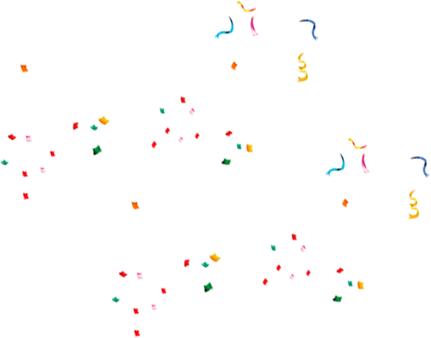 Decorative confetti graphic