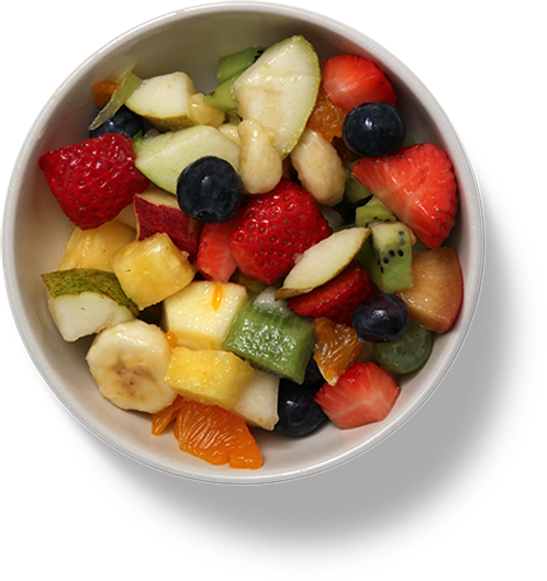 Bowl of vitamins illustration